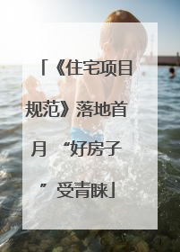 《住宅项目规范》落地首月 “好房子”受青睐