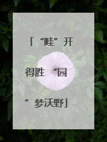 “畦”开得胜 “园”梦沃野