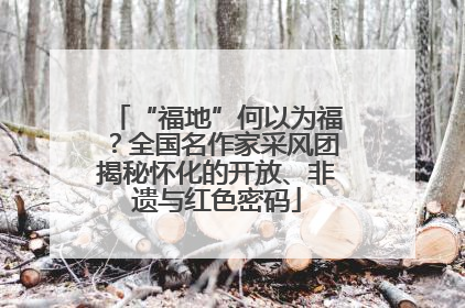 “福地”何以为福？全国名作家采风团揭秘怀化的开放、非遗与红色密码