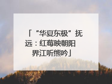 “华夏东极”抚远：红莓映朝阳 界江听熊吟