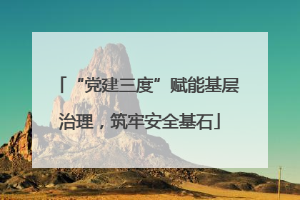 “党建三度”赋能基层治理，筑牢安全基石