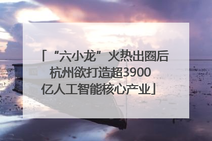 “六小龙”火热出圈后 杭州欲打造超3900亿人工智能核心产业