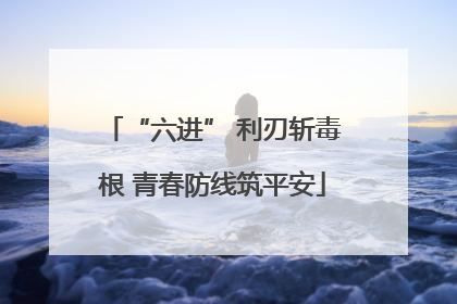 “六进” 利刃斩毒根 青春防线筑平安