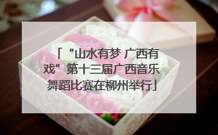 “山水有梦 广西有戏”第十三届广西音乐舞蹈比赛在柳州举行