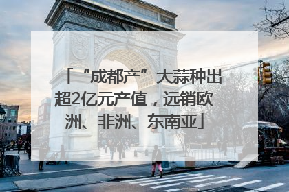 “成都产”大蒜种出超2亿元产值，远销欧洲、非洲、东南亚