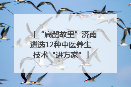 “扁鹊故里”济南遴选12种中医养生技术“进万家”
