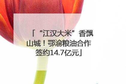 “江汉大米”香飘山城！鄂渝粮油合作签约14.7亿元