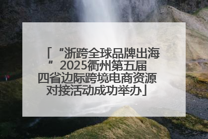“浙跨全球品牌出海”2025衢州第五届四省边际跨境电商资源对接活动成功举办
