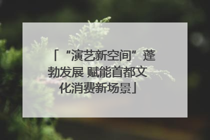“演艺新空间”蓬勃发展 赋能首都文化消费新场景