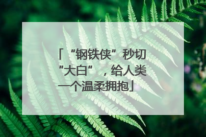“钢铁侠”秒切“大白”，给人类一个温柔拥抱