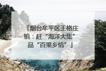 烟台牟平区王格庄镇：赶“海洋大集” 品“百果乡情”