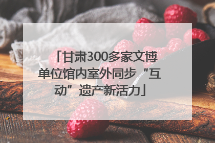 甘肃300多家文博单位馆内室外同步“互动”遗产新活力