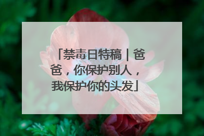 禁毒日特稿｜爸爸，你保护别人，我保护你的头发