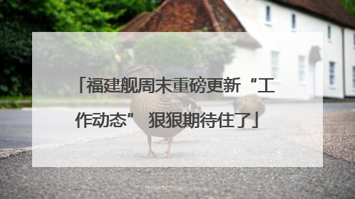 福建舰周末重磅更新“工作动态” 狠狠期待住了