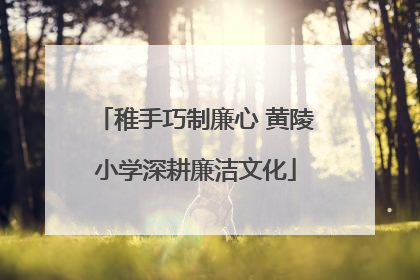 稚手巧制廉心 黄陵小学深耕廉洁文化