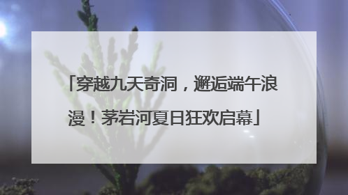穿越九天奇洞，邂逅端午浪漫！茅岩河夏日狂欢启幕