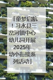 童梦启航！习水县三岔河镇中心幼儿园开展2025年幼小衔接系列活动