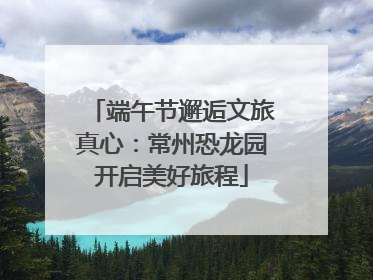 端午节邂逅文旅真心：常州恐龙园开启美好旅程