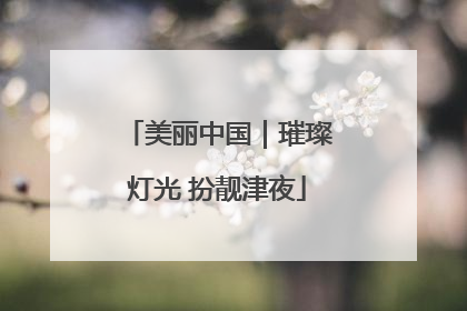美丽中国｜璀璨灯光 扮靓津夜