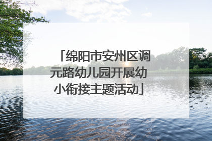 绵阳市安州区调元路幼儿园开展幼小衔接主题活动