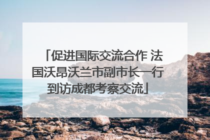 促进国际交流合作 法国沃昂沃兰市副市长一行到访成都考察交流