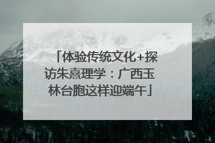 体验传统文化+探访朱熹理学：广西玉林台胞这样迎端午