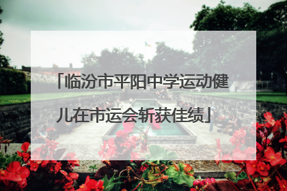 临汾市平阳中学运动健儿在市运会斩获佳绩