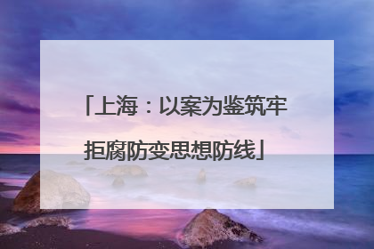 上海：以案为鉴筑牢拒腐防变思想防线