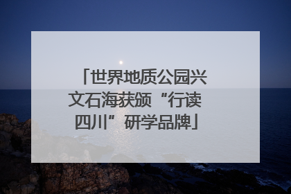 世界地质公园兴文石海获颁“行读四川”研学品牌