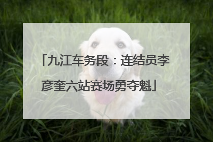 九江车务段：连结员李彦奎六站赛场勇夺魁