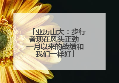 亚历山大:步行者现在风头正劲 一月以来的战绩和我们一样好