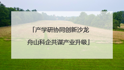 产学研协同创新沙龙 舟山科企共谋产业升级