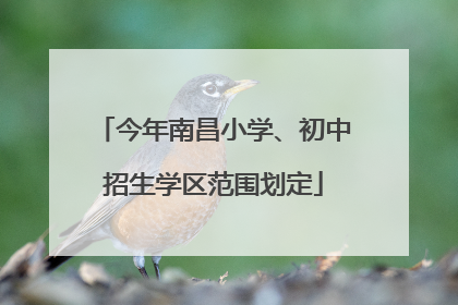 今年南昌小学、初中招生学区范围划定