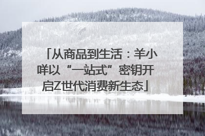 从商品到生活：羊小咩以“一站式”密钥开启Z世代消费新生态