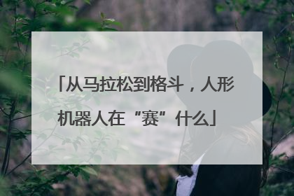 从马拉松到格斗，人形机器人在“赛”什么