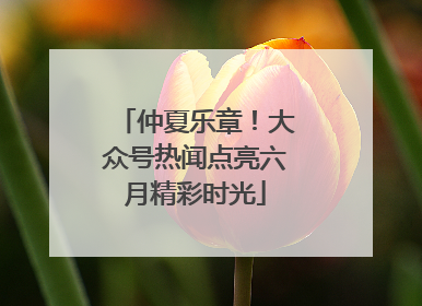 仲夏乐章！大众号热闻点亮六月精彩时光