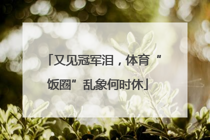 又见冠军泪，体育“饭圈”乱象何时休