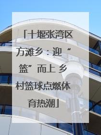 十堰张湾区方滩乡：迎“篮”而上 乡村篮球点燃体育热潮