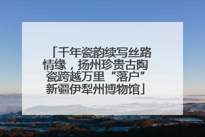千年瓷韵续写丝路情缘，扬州珍贵古陶瓷跨越万里“落户”新疆伊犁州博物馆