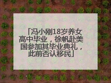 冯小刚18岁养女高中毕业，徐帆赴美国参加其毕业典礼，此前否认移民