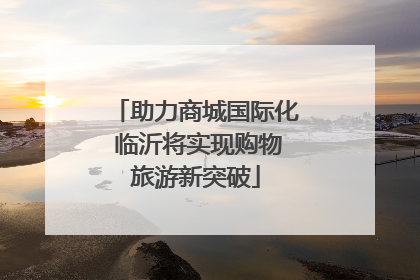 助力商城国际化 临沂将实现购物旅游新突破
