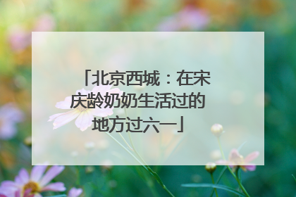 北京西城：在宋庆龄奶奶生活过的地方过六一