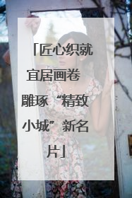 匠心织就宜居画卷 雕琢“精致小城”新名片