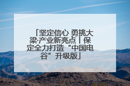坚定信心 勇挑大梁·产业新亮点丨保定全力打造“中国电谷”升级版