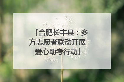 合肥长丰县：多方志愿者联动开展爱心助考行动