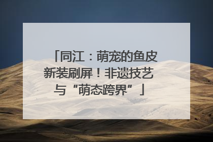 同江：萌宠的鱼皮新装刷屏！非遗技艺与“萌态跨界”