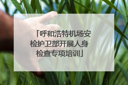 呼和浩特机场安检护卫部开展人身检查专项培训