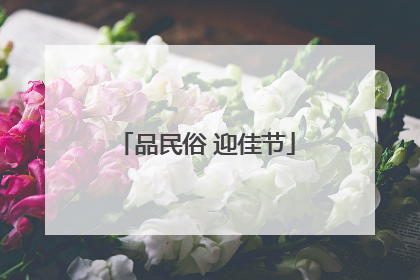品民俗 迎佳节