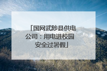 国网武陟县供电公司：用电进校园  安全过暑假