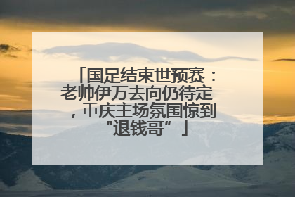 国足结束世预赛：老帅伊万去向仍待定，重庆主场氛围惊到“退钱哥”